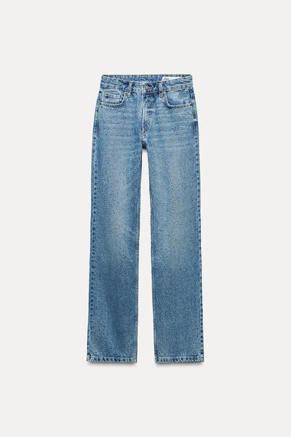 MID WAIST SHIMMER JEANS