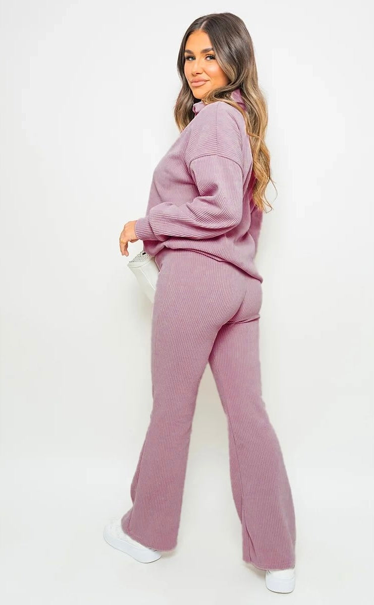 COLLARED LONG SLEEVE AND TROUSER CO-ORD SET